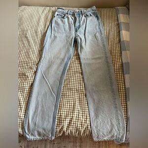 Reformation Light Blue Straight Leg Jeans